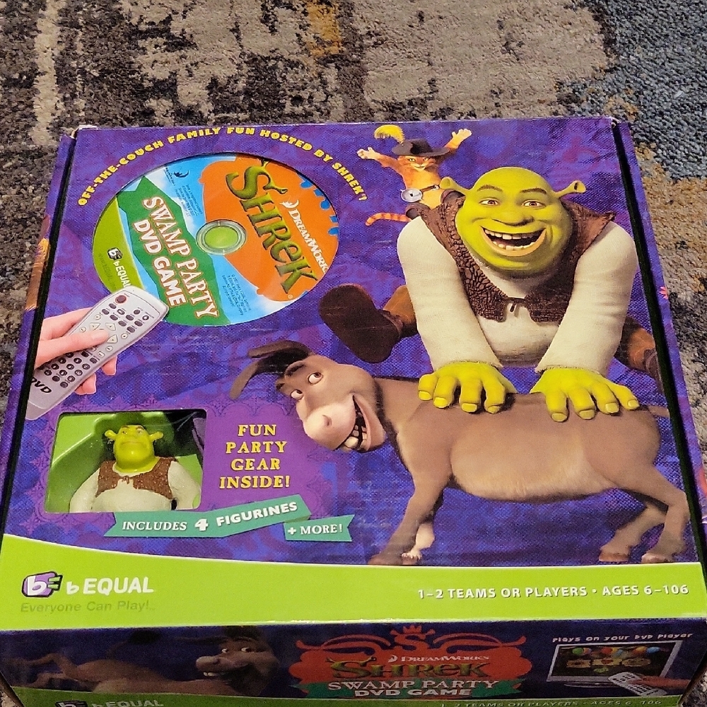 Shrek Swap Party DVD Family Board Game